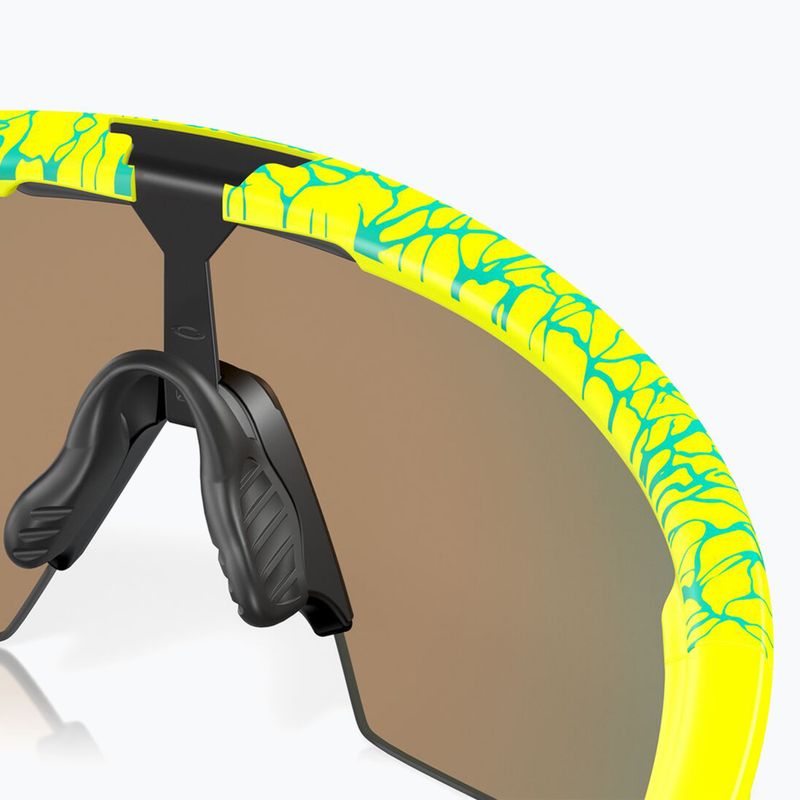 Oakley Sphaera matte tenball yellow/clst neuron/prizm ruby sunglasses 7