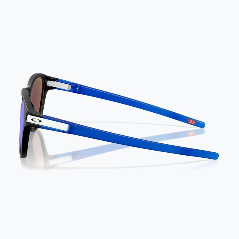 Oakley Latch matte black/prizm sapphire sunglasses 6