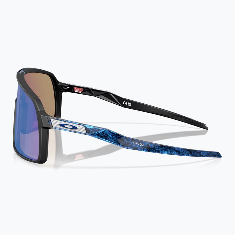 Oakley Sutro matte black/prizm sapphire sunglasses 3