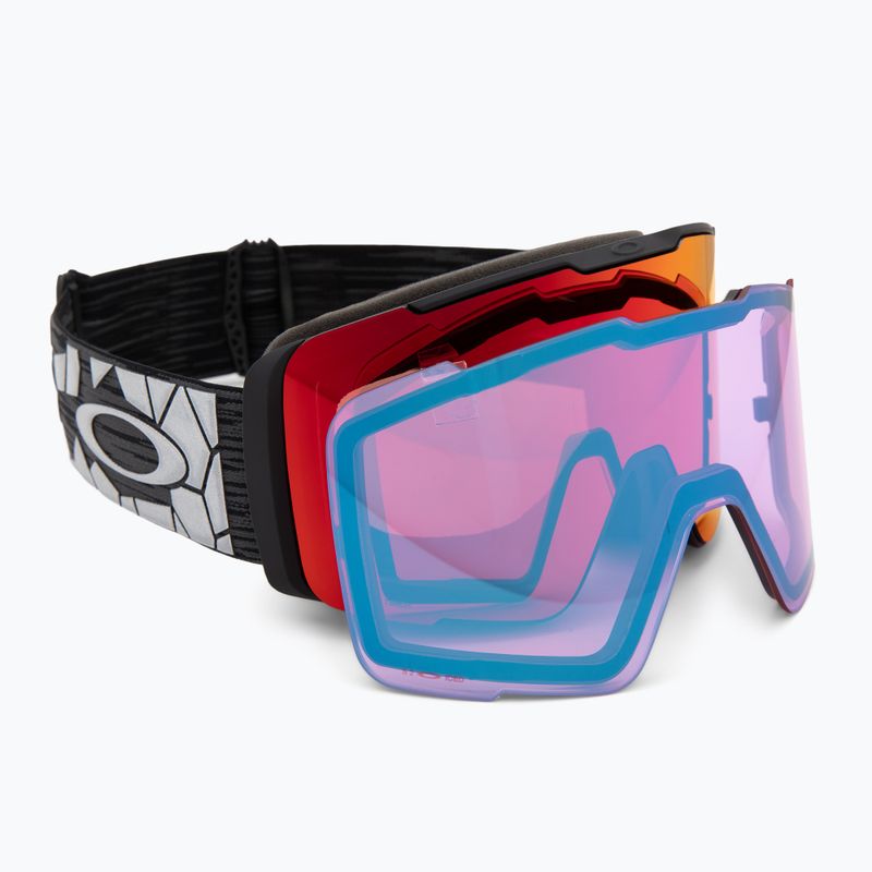 Ski goggles Oakley Line Miner Pro L black reinforce/prizm torch/prizm iced