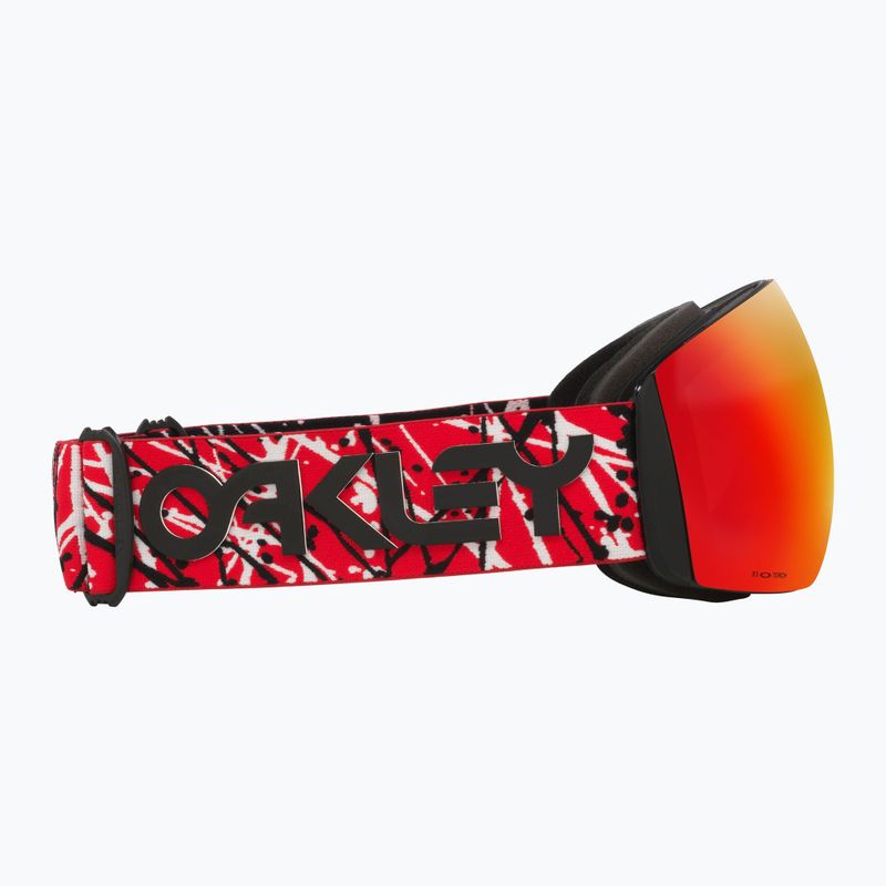 Oakley Flight Deck L ski goggles red eddie/prizm snow torch iridium 6