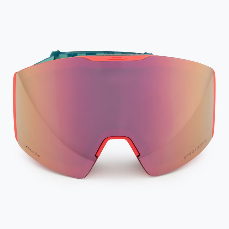 Ski goggles Oakley Fall Line M pacific chex/prizm snow rose gold iridium 2