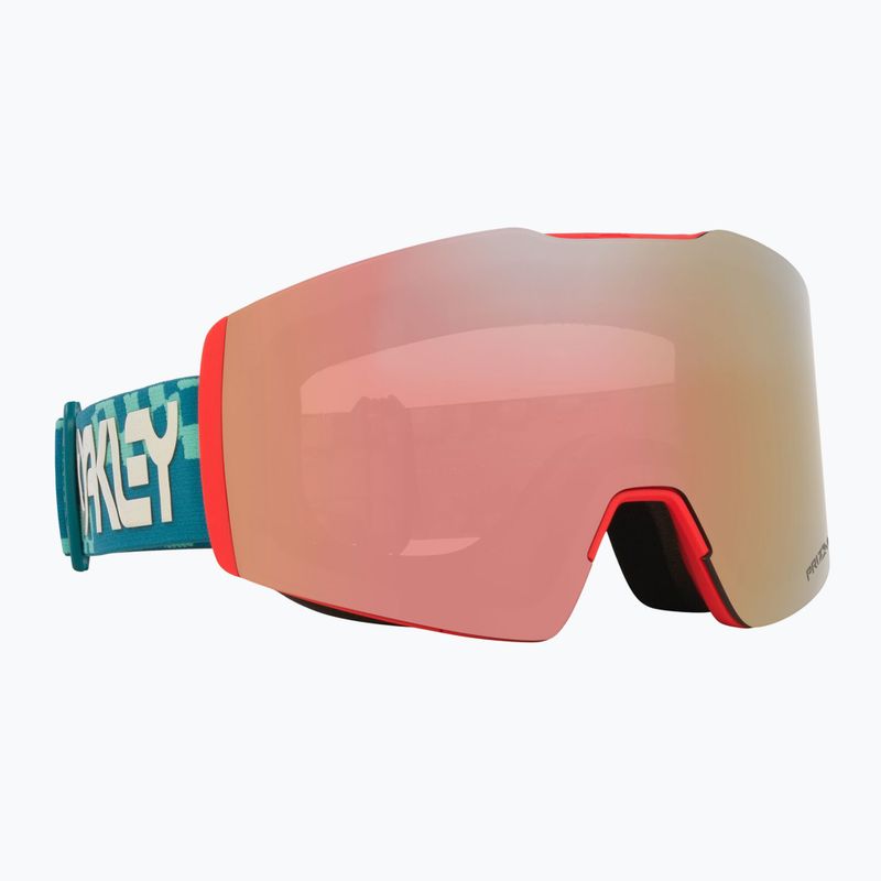 Oakley Fall Line M ski goggles Pacific Chex/Prizm Snow Rose Gold Iridium