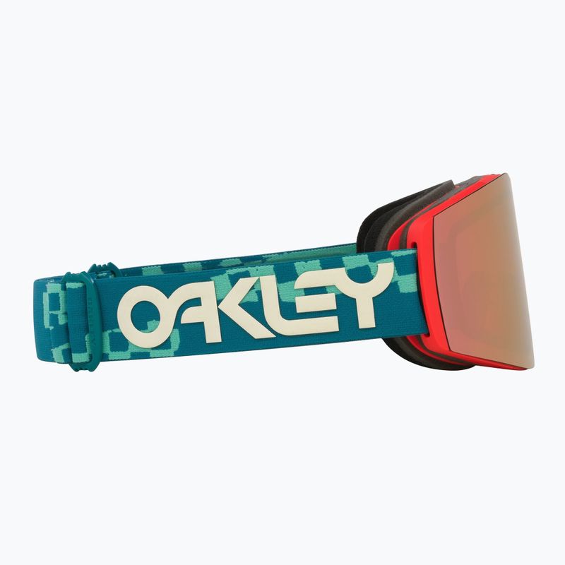 Oakley Fall Line M ski goggles Pacific Chex/Prizm Snow Rose Gold Iridium 6