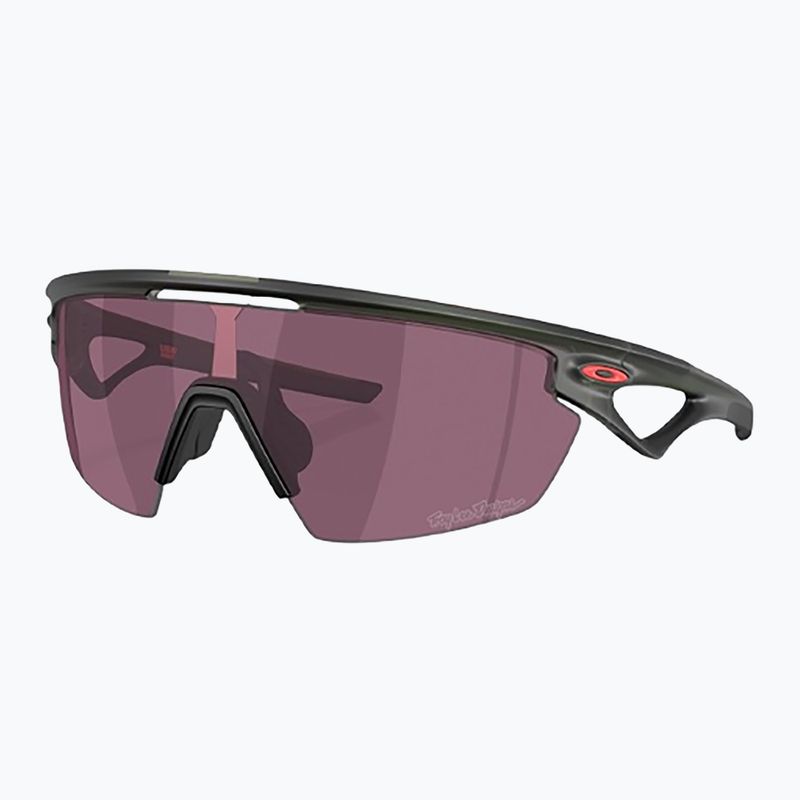 Oakley Sphaera Troy Lee Designs matte olive ink/prizm road black sunglasses