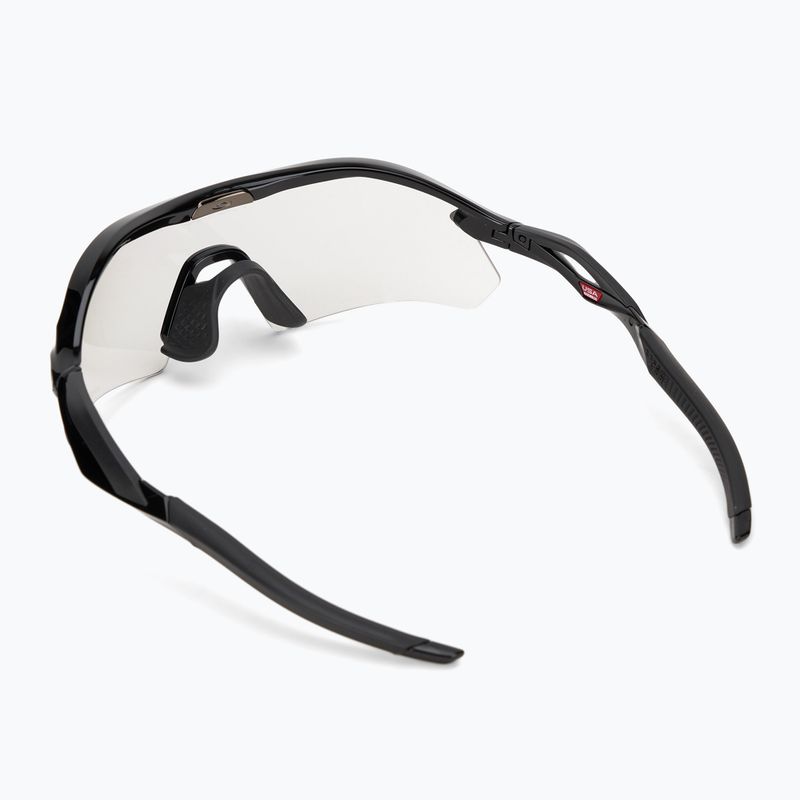 Oakley Radar Plate polished black/clear to black irid photochromic sunglasses 2