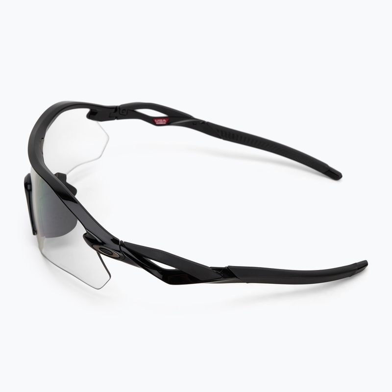 Oakley Radar Plate polished black/clear to black irid photochromic sunglasses 4