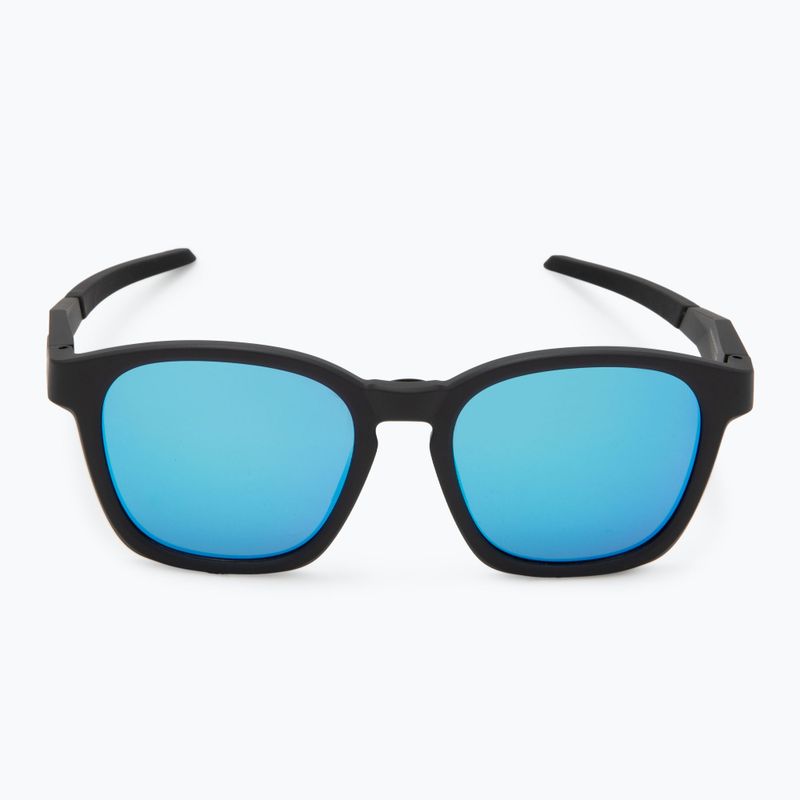 Oakley Shackle matte black/prizm sapphire sunglasses 2