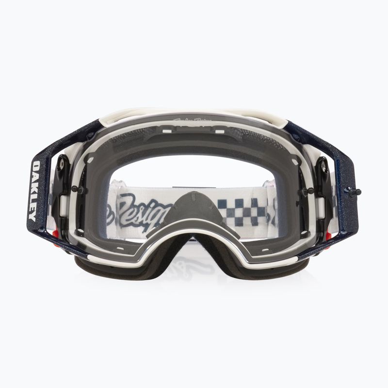 Bike goggles Oakley Airbrake MTB Troy Lee Designs ice white/clear 2