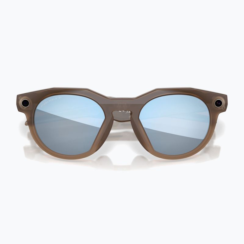 Glasses with a camera Oakley Meta HSTN brown smoke/prizm deep water polarized 2