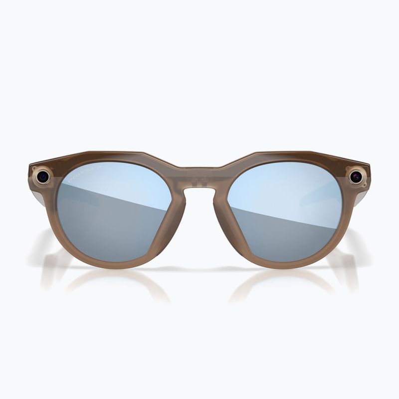 Glasses with a camera Oakley Meta HSTN brown smoke/prizm deep water polarized 3