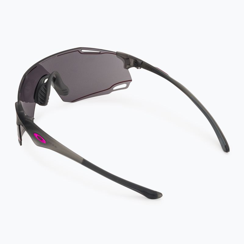 Sunglasses Oakley Cybr Dyno matte grey smoke/prizm grey with pink ink 2