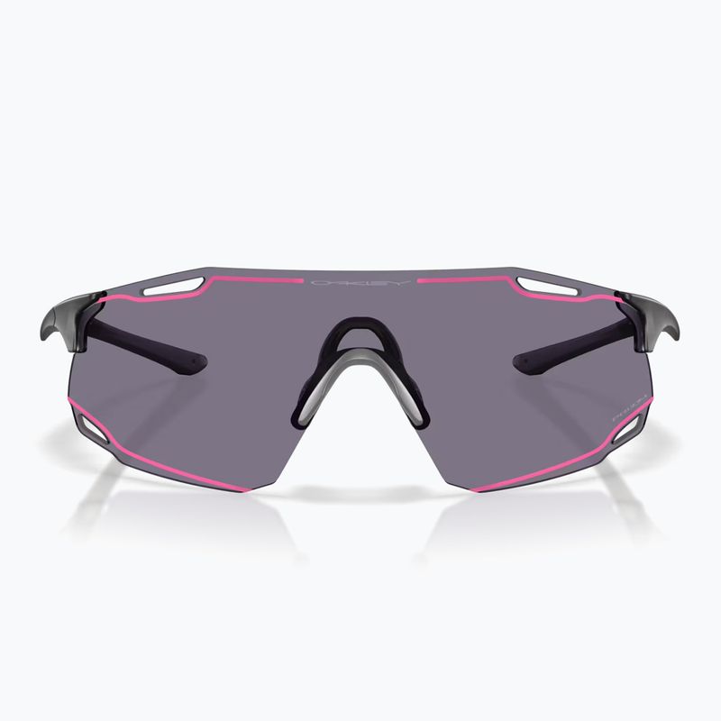 Sunglasses Oakley Cybr Dyno matte grey smoke/prizm grey with pink ink 2