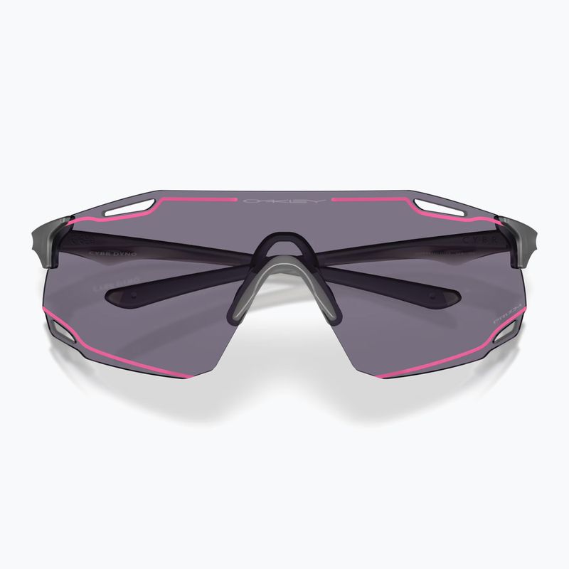 Sunglasses Oakley Cybr Dyno matte grey smoke/prizm grey with pink ink 3