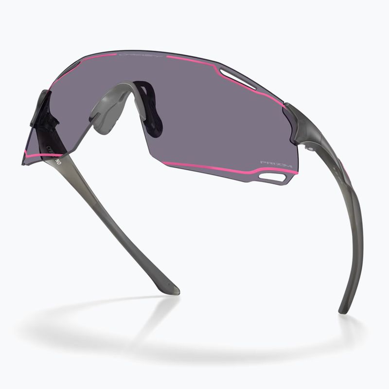Sunglasses Oakley Cybr Dyno matte grey smoke/prizm grey with pink ink 4