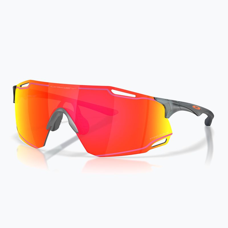 Sunglasses Oakley Cybr Dyno matte crystal black/prizm ruby with pink ink