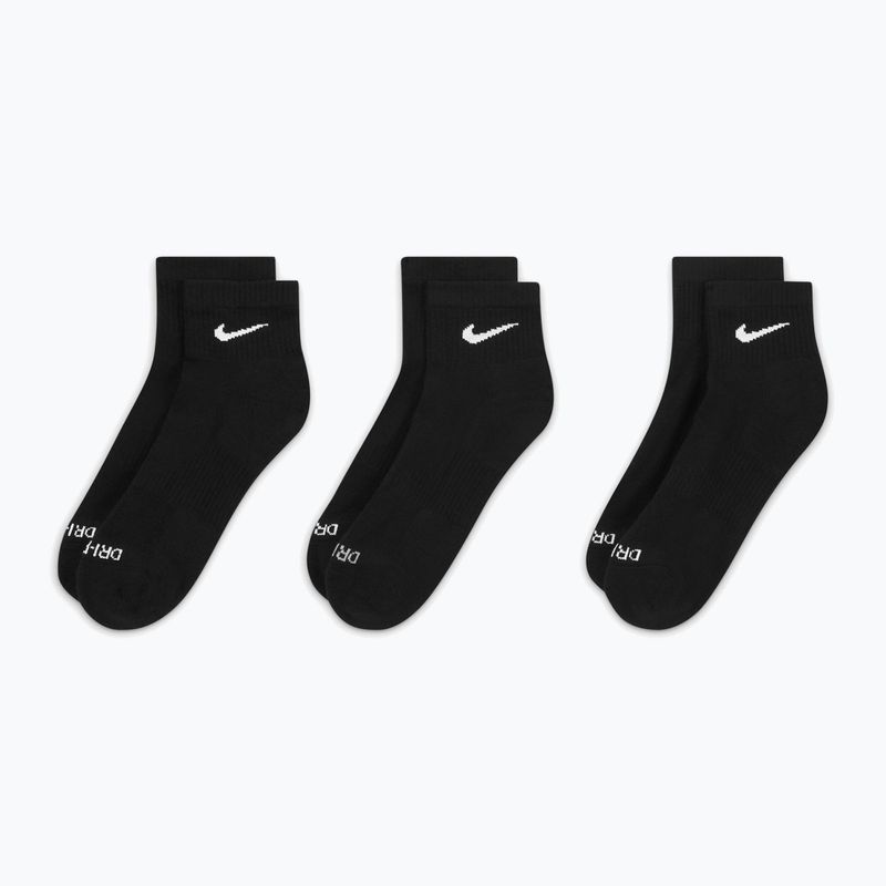 Socks Nike Everyday Plus Cushioned Ankle 3 pairs black/white 3