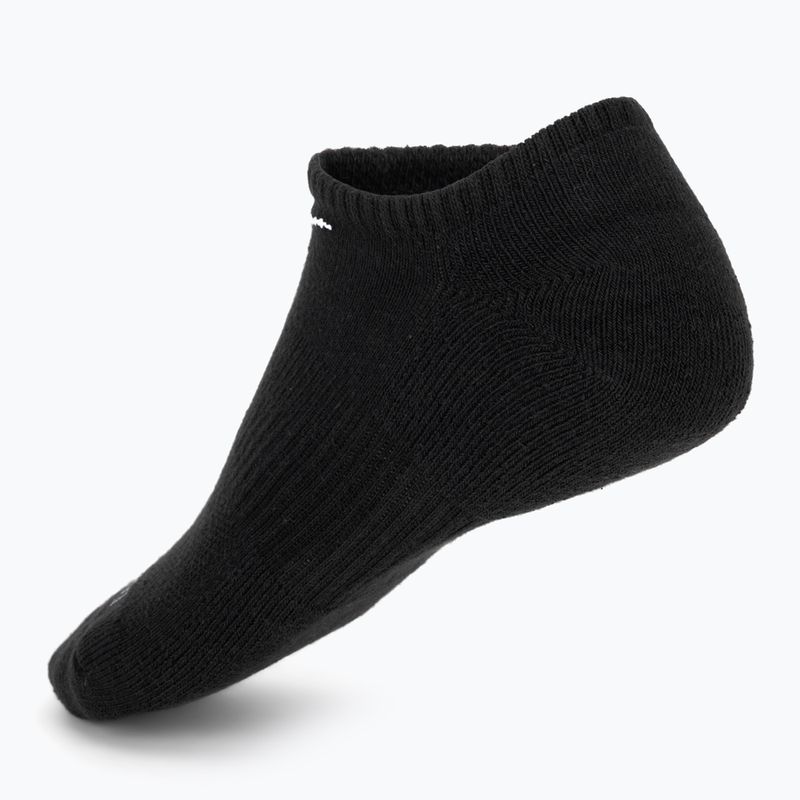 Men's socks Nike Everyday Plus Cushioned No Show 6 pairs black/white 2