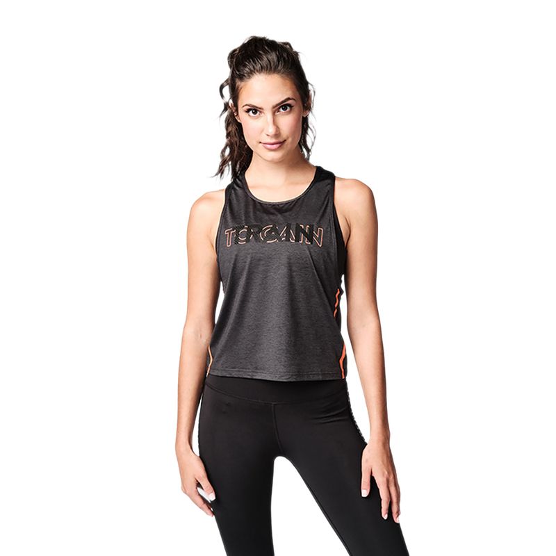Women's training tank top STRONG ID Train Transform black Z1T02371