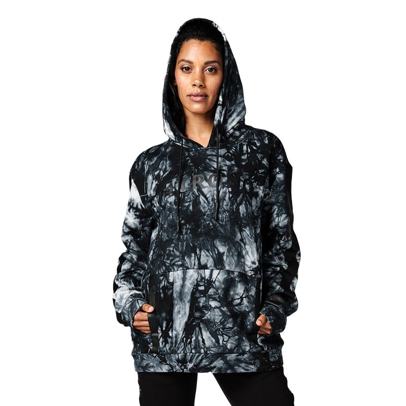 Women's STRONG ID Tie-Dye Pullover Hoodie Black Z2T00490 4
