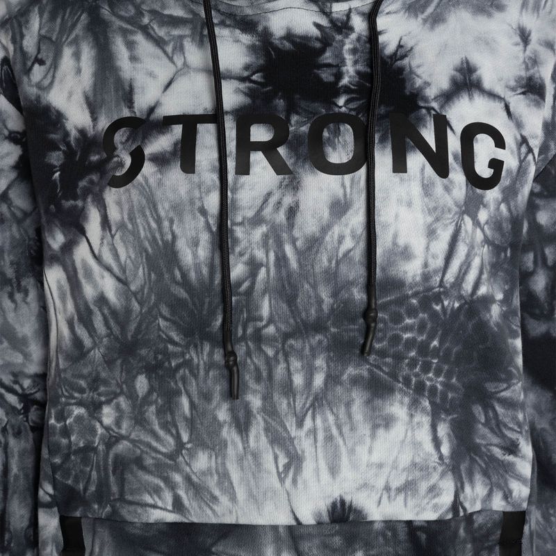 Women's STRONG ID Tie-Dye Pullover Hoodie Black Z2T00490 7