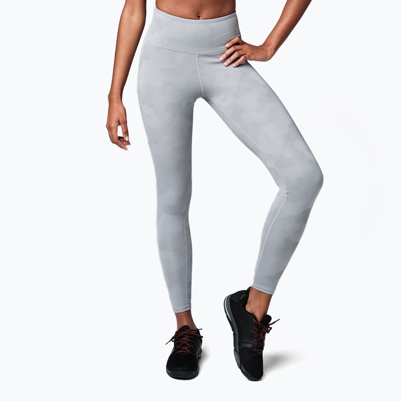 Women's training leggings STRONG ID grey reflective Z1B01245 3