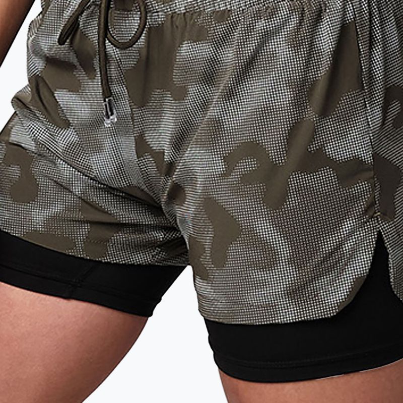 Women's 2-in-1 training shorts STRONG ID grey Z1B01242 3