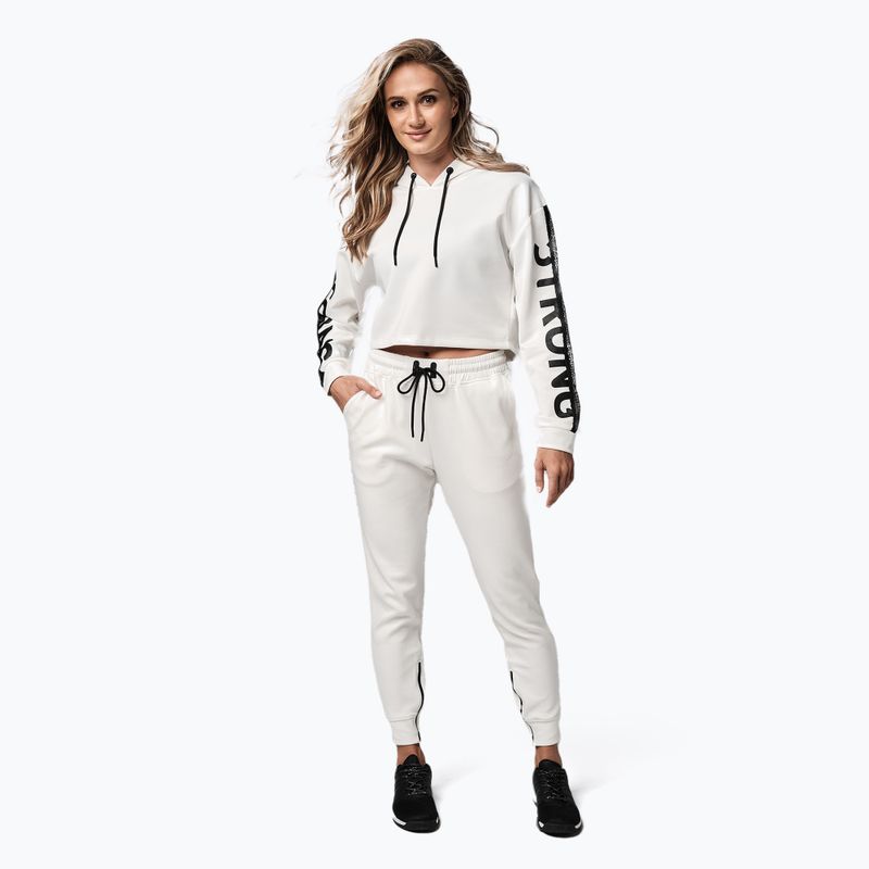 Women's STRONG ID Branded Crop sweatshirt white Z1T02502 2