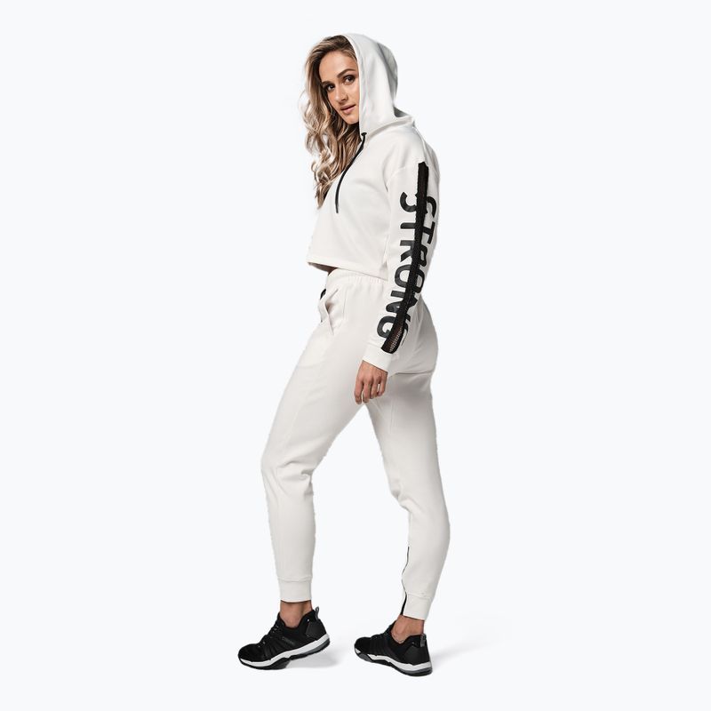 Women's STRONG ID Branded Crop sweatshirt white Z1T02502 5