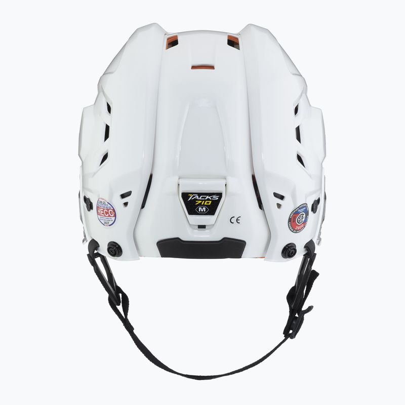 CCM Tacks 710 white hockey helmet 4