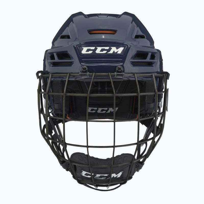 CCM Tacks 710 Combo hockey helmet navy 2