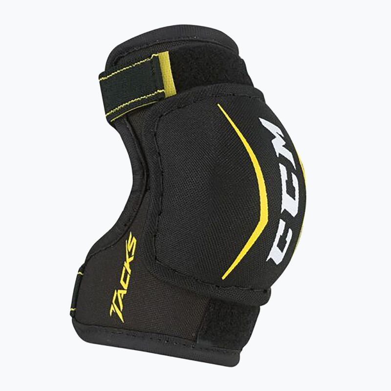 Children's hockey shin guards CCM Tacks YTH black