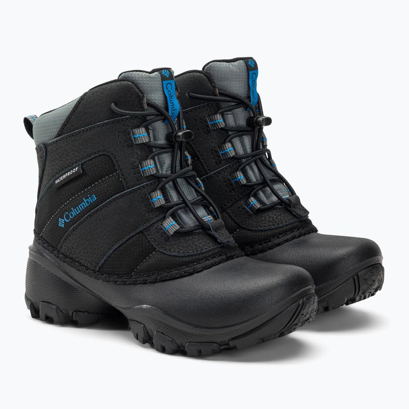 Columbia Rope Tow III WP Boy children's snow boots black/dark compass 4