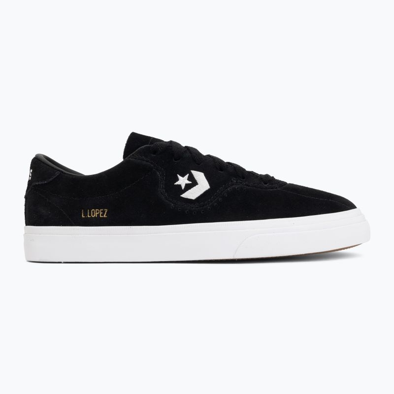 Converse Louie Lopez Pro Suede Ox black/black/white shoes 2