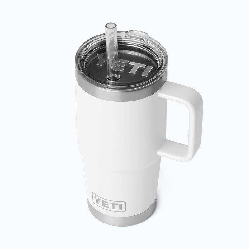 Thermal mug YETI Rambler Straw 739 ml white 3