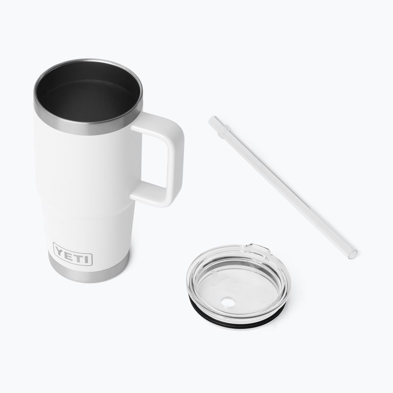 Thermal mug YETI Rambler Straw 739 ml white 4