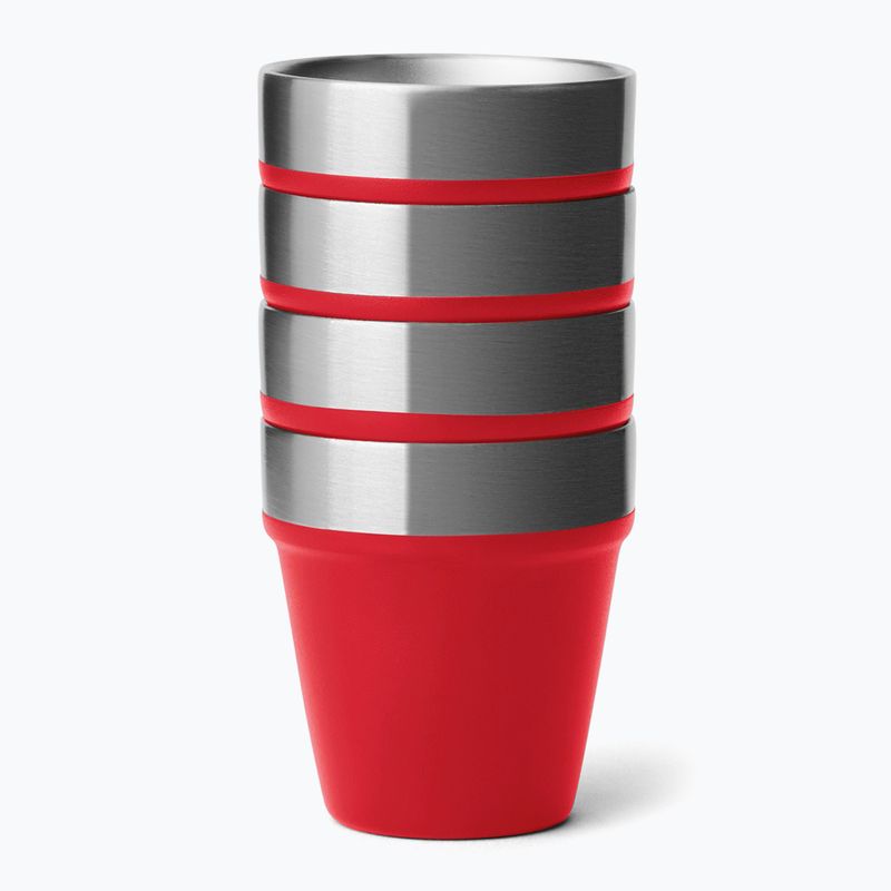 Travell glasses YETI Shot 48 ml 4 pcs. rescue red 3