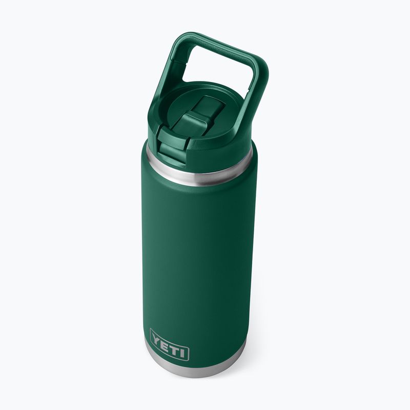 Thermal bottle YETI Rambler Straw 769 ml black forest green 4