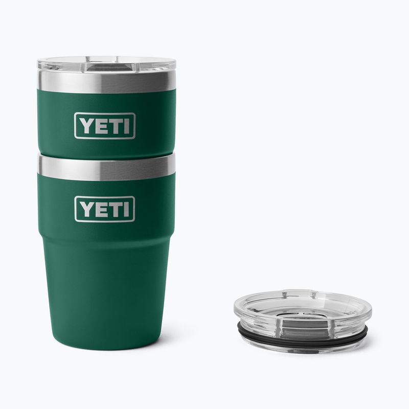 Thermos bottle YETI Rambler Stackable 473 ml black forest green 4
