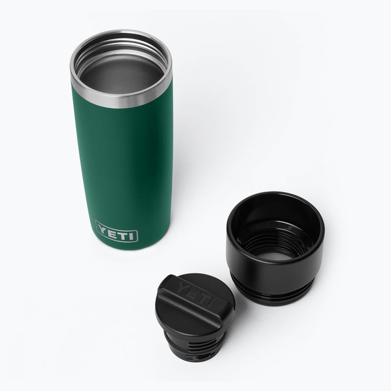 Thermos bottle YETI Rambler Travel 473 ml black forest green 4