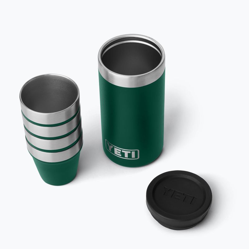 Travell glasses YETI Shot 48 ml 4 pcs. black forest green 2