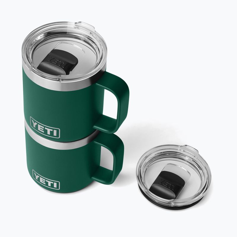Thermal mug YETI Rambler CL 295 ml black forest green 5
