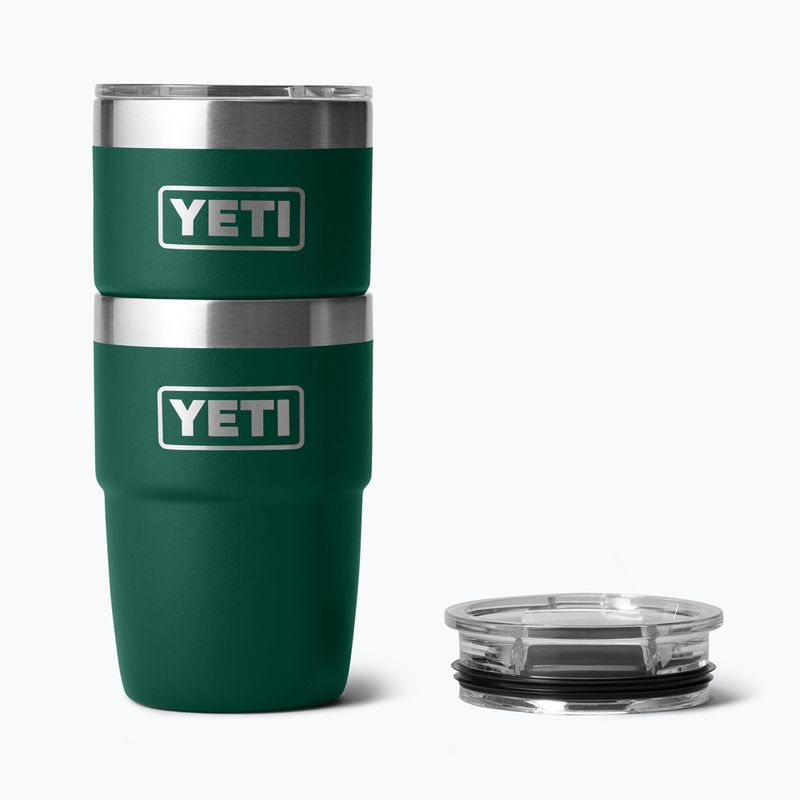 Thermos bottle YETI Rambler Stackable 237 ml black forest green 4