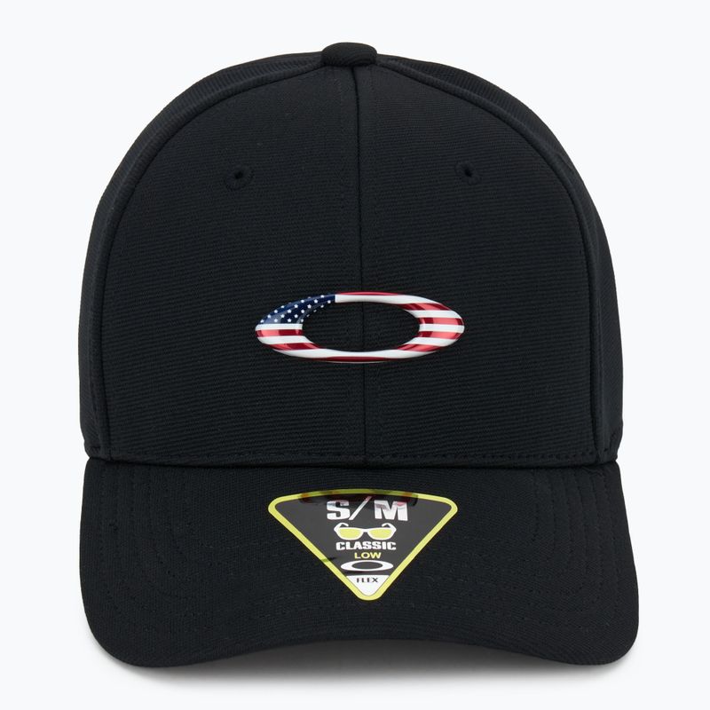 Men's Oakley Tincan black/american flag baseball cap 2