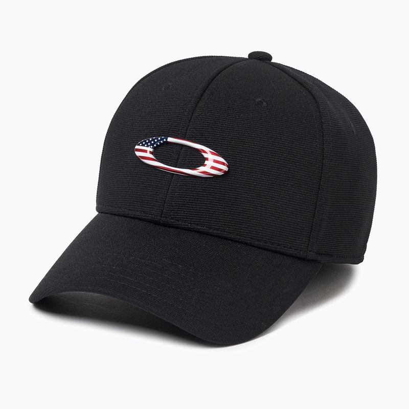 Men's Oakley Tincan black/american flag baseball cap