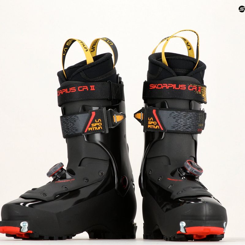 La Sportiva Skorpius CR II black/yellow ski boots 15