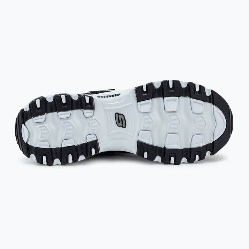 SKECHERS women's D'Lites Biggest Fan black/white/silver shoes 4