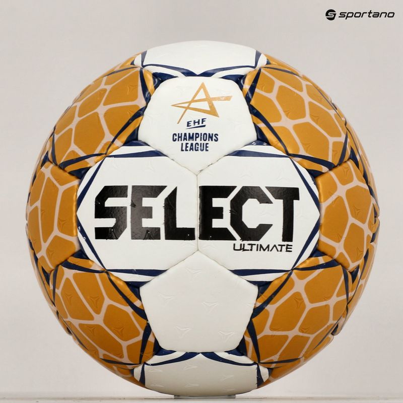 SELECT Ultimate LM v23 EHF Official white/gold handball size 3 5
