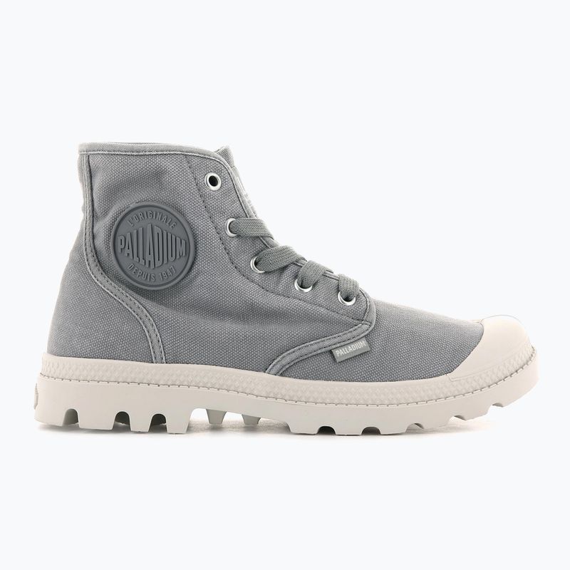 Women's Palladium Pampa HI gray flannel shoes 8