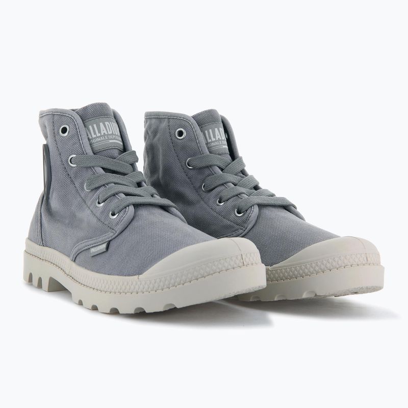 Women's Palladium Pampa HI gray flannel shoes 10